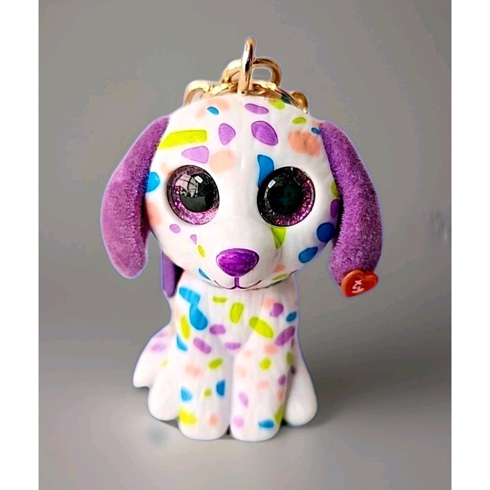 Ty Beanie Boos Darling Dalmation Puppy Multicolor Dog, Purse, Bag, Backpack Clip
